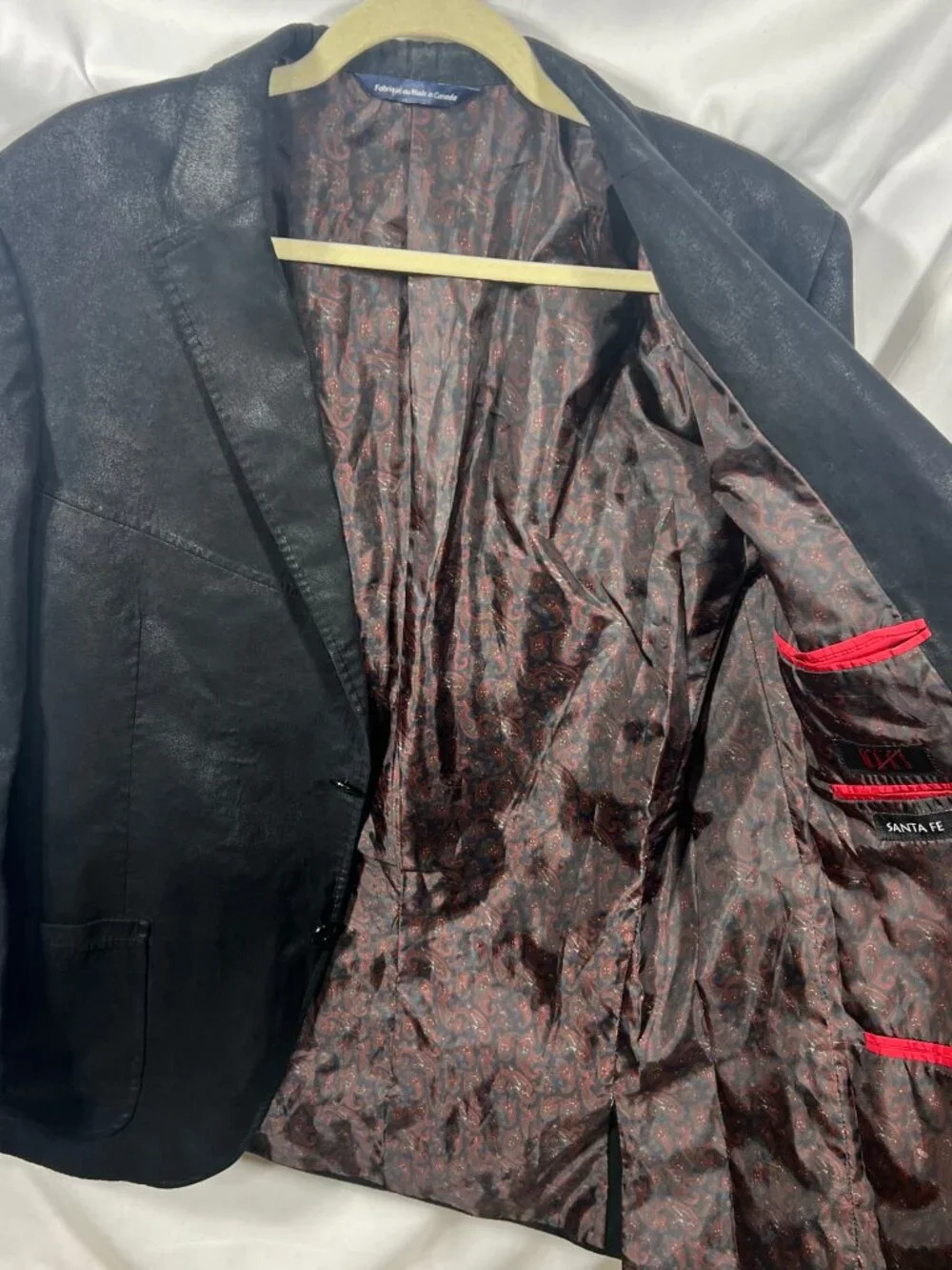 Matteo Maas Jacket Mens Santa Fe Blazer Sport Coat 42 Regular Coated Classic